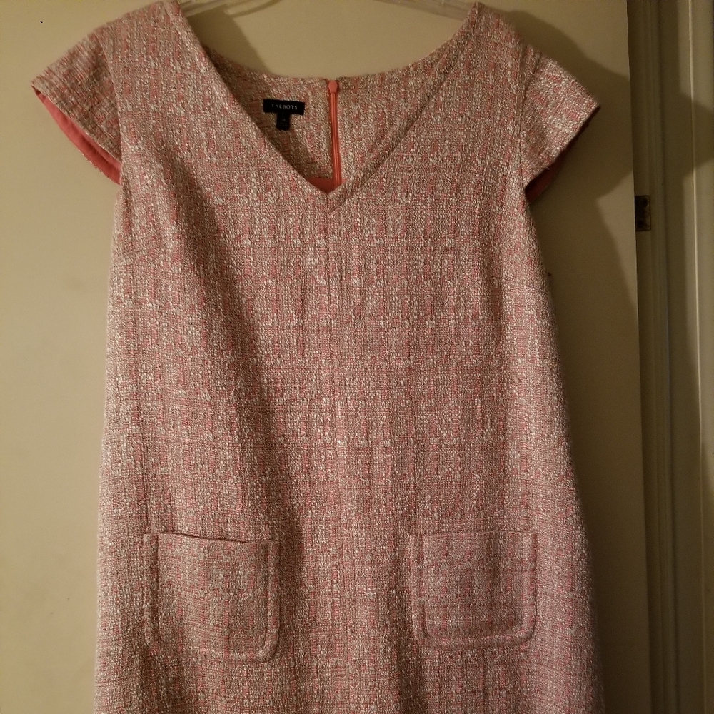 Talbots knee length pink dress